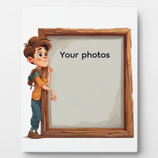 Fotoframe-Design mit Jungen – Heb deinen Moment  Plaque