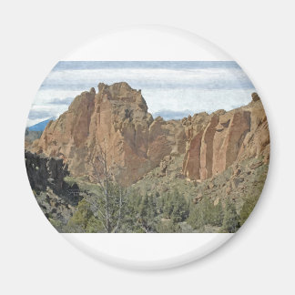 FotoSketcher - DSC_0001 smith rock 6 x 4 oil.jpg Magnet