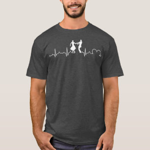 Fotrot Dancer Heartbeat EKG Dance Lover Dancing T-Shirt