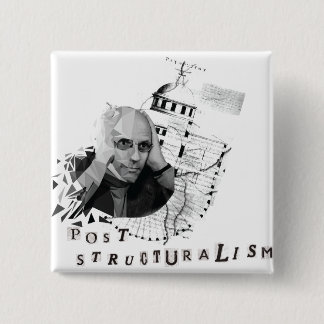 Foucault 15 Cm Square Badge