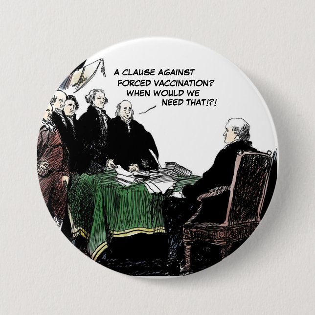 Fouding Fathers debate personal liberty Button (Front)