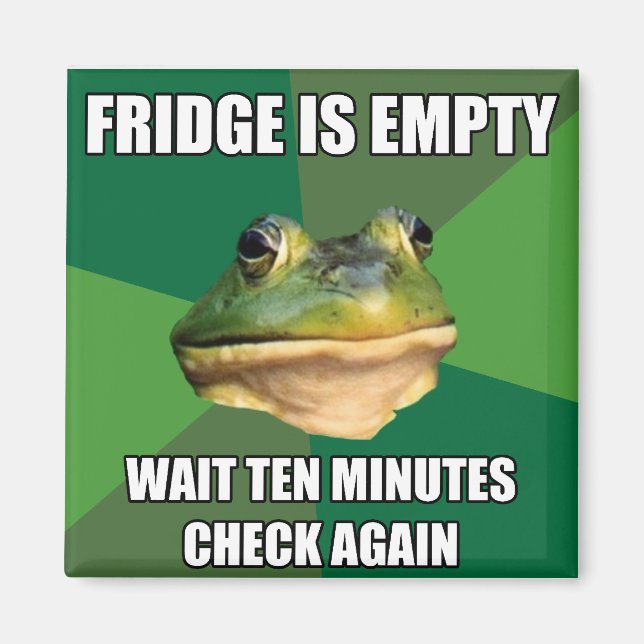 Foul Bachel Frog Empty Fridge Magnet (Front)