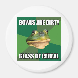 Foul Bachelor Frog Glass of Cereal Magnet