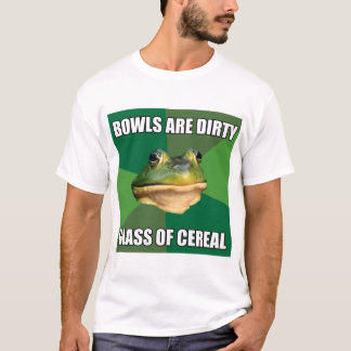 Foul Bachelor Frog Glass of Cereal T-Shirt