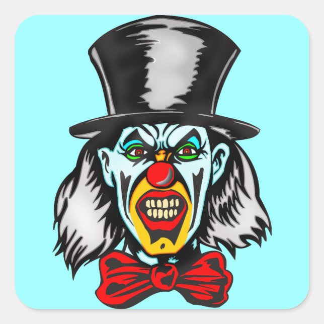 Foul Evil Clown Square Sticker (Front)
