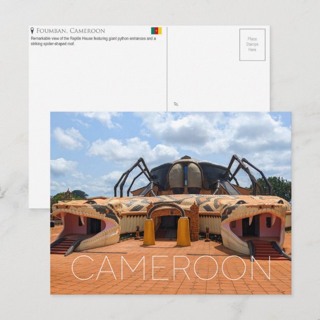 Foumban, Cameroon Travel Postcard (Front/Back)