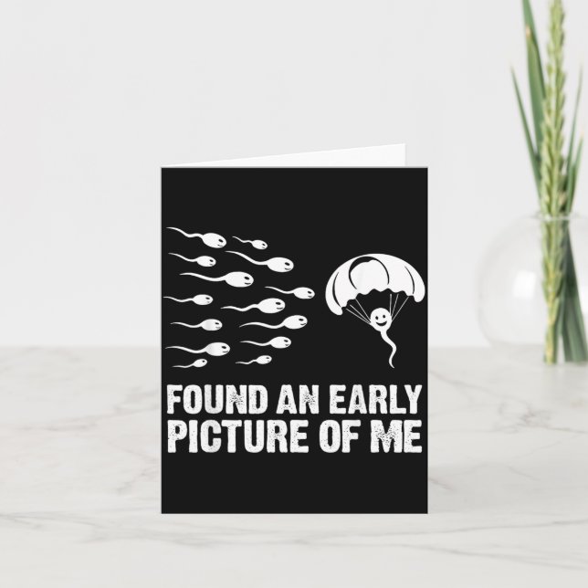 Found an Early Picture of Funny Sperm Cell Card (Front)