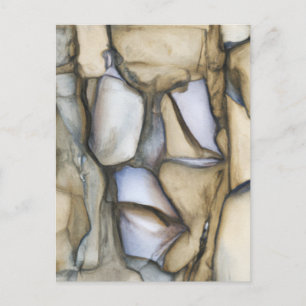 Found Art - Cool Rock Pattern Postcard