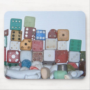 Found at the Beach Found Objects Mouse Pad