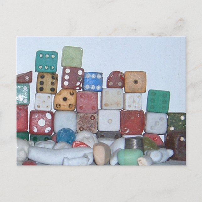 Found at the Beach Found Objects Postcard (Front)