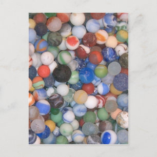 Found at the Beach Marbles Postcard