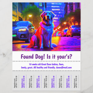 Found Dog Graphic Design Poster Flyer