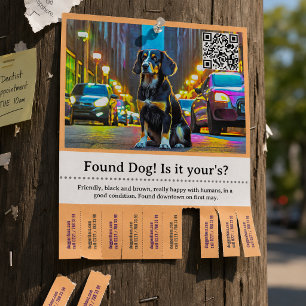 Found Dog Template Tear Off Flyer