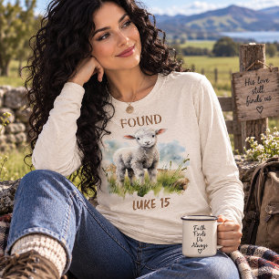 Found, Luke 15 Bible Verse Tri-Blend Shirt