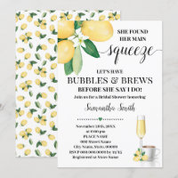Found Main Squeeze Bubbles & Brews Bridal Shower