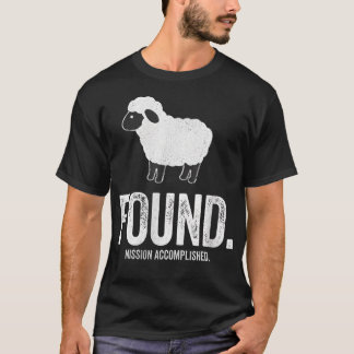 Found Minimalist Sheep Christian Psalm 23 Lamb T-Shirt