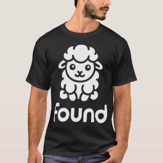 Found Minimalist Sheep Christian Psalm 23 Lamb T-Shirt