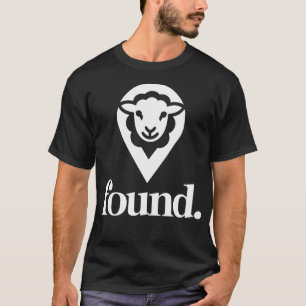 Found Minimalist Sheep Christian Psalm 23 Lamb T-Shirt
