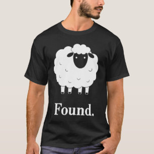 Found Minimalist Sheep Christian Psalm 23 Lamb T-Shirt
