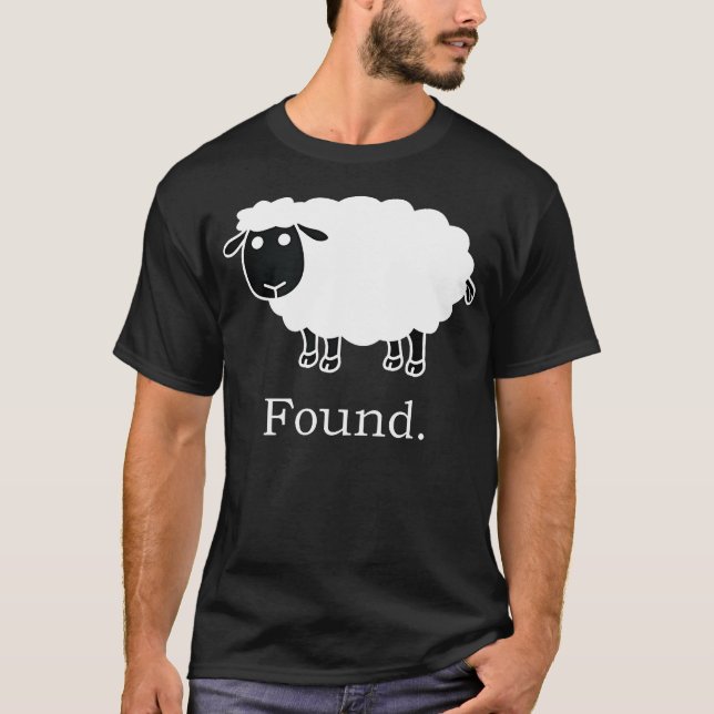 Found Minimalist Sheep Christian T-Shirt (Front)
