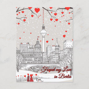 Found my Love in Berlin Valentine's Day Postcard
