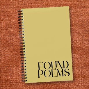 Found Poems Elegant Vintage Aesthetic Journal 