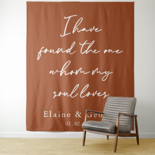 Found the One Wedding Photo Prop Backdrop Tapestry