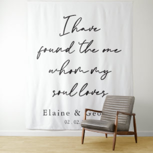 Found the One Wedding Photo Prop Backdrop Tapestry