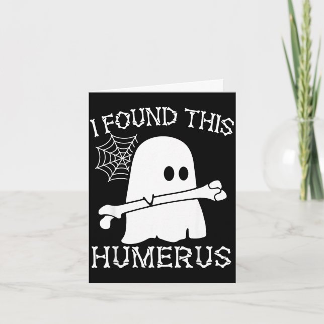 Found this humerus boo ghost halloween humourous card (Front)