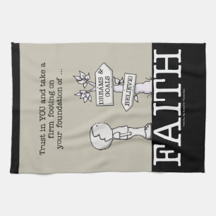 Foundation of Faith Tea Towel
