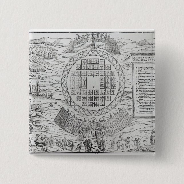 Foundation of Hochelaga 15 Cm Square Badge (Front)