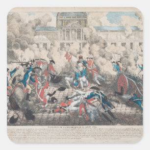 Foundation of the Republic, 10th August 1792 Square Sticker