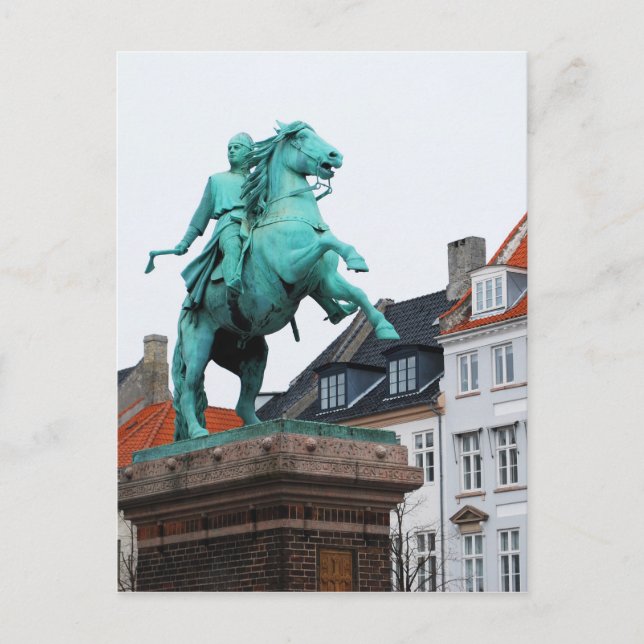 Founder of Copenhagen Absalon - Højbro Plads Postcard (Front)