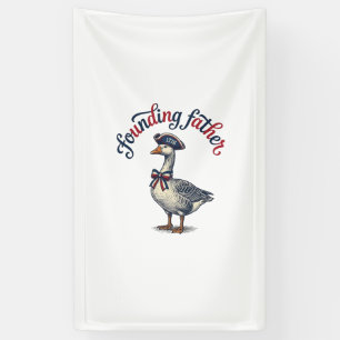 Founding Father Goose Vintage Patriotic Shirt Desi Banner