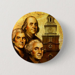 Founding Fathers 6 Cm Round Badge
