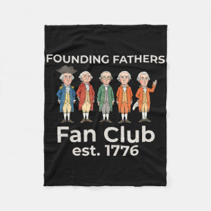 Founding Fathers Fan Club 1776 Fleece Blanket