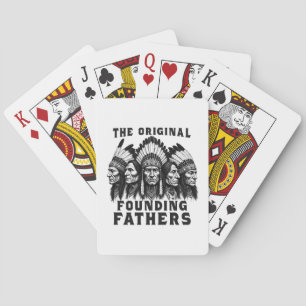 Founding Fathers Native American Indian Playing Cards