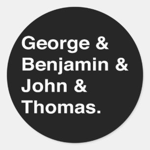 Founding Fathers Stickers