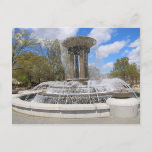 Fountain at Downtown Cary, North Carolina Postcard