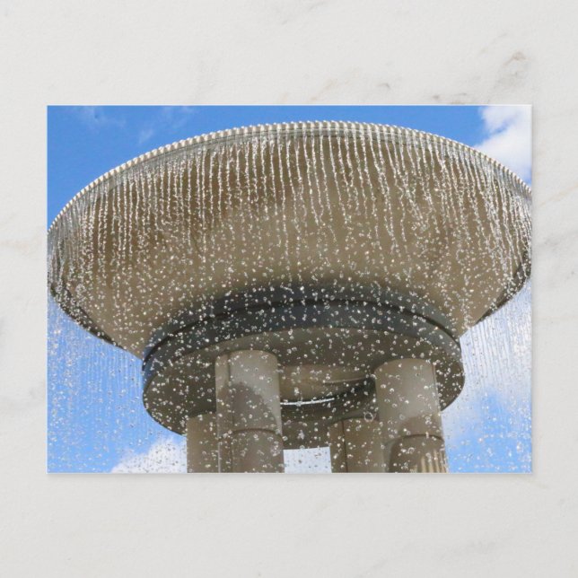 Fountain at Downtown Cary, North Carolina Postcard (Front)