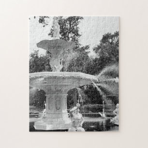 Fountain at Forsyth Park, Savannah GA Jigsaw Puzzle