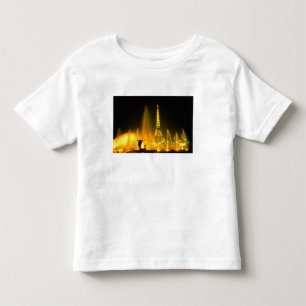 Fountain at the world famous Eiffel Tower Paris Toddler T-Shirt