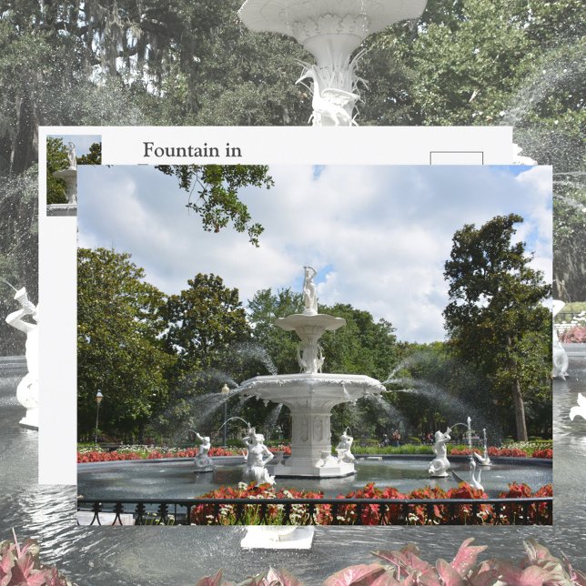 Fountain Forsyth Park Savannah Georgi Photographic Postcard (Creator Uploaded)