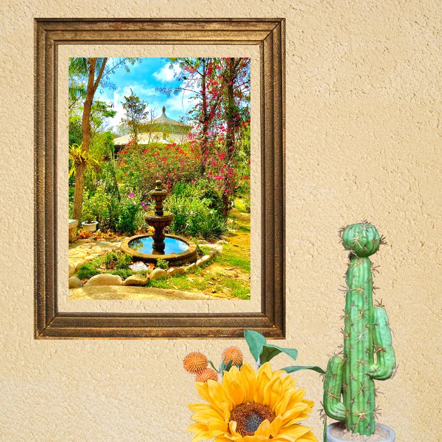 Fountain & Garden Mexico Poster (Creator Uploaded)