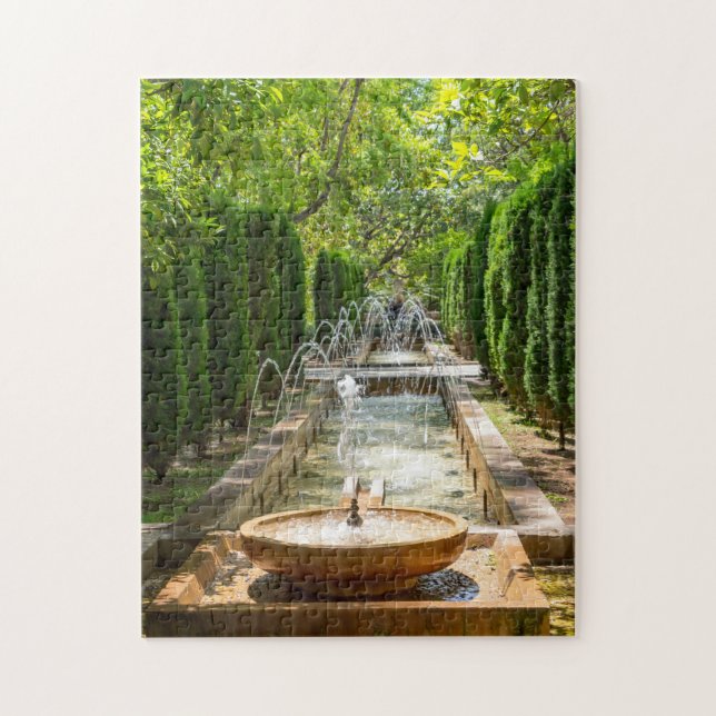 Fountain in Almudaina Gardens - Palma de Mallorca Jigsaw Puzzle (Vertical)