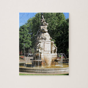 Fountain in Leon, El Camino Jigsaw Puzzle