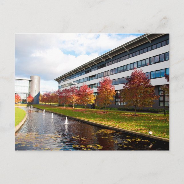 fountain in the Warwick Postcard (Front)