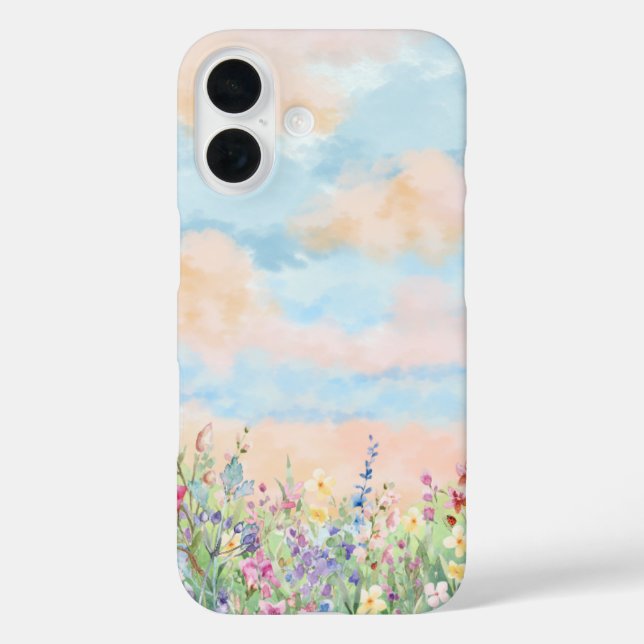 Fountain minimalist floral design Case-Mate iPhone case (Back)