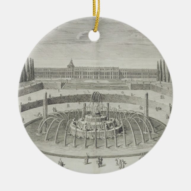 Fountain of Latone at Versailles, 1714, from 'Les Ceramic Tree Decoration (Front)