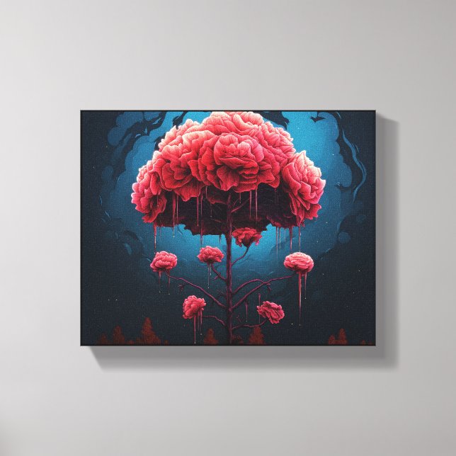 Fountain of Love Roses Canvas Print (Front)